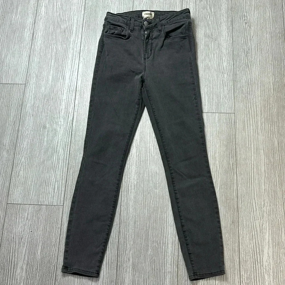 L'AGENCE Mid-Rise Skinny Leg Jeans in grey size 25 - Picture 1 of 8
